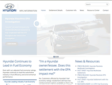 Tablet Screenshot of hyundaimpginfo.com